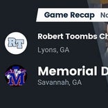 Football Game Recap: Memorial Day Matadors vs. Robert Toombs Christian Academy Crusaders