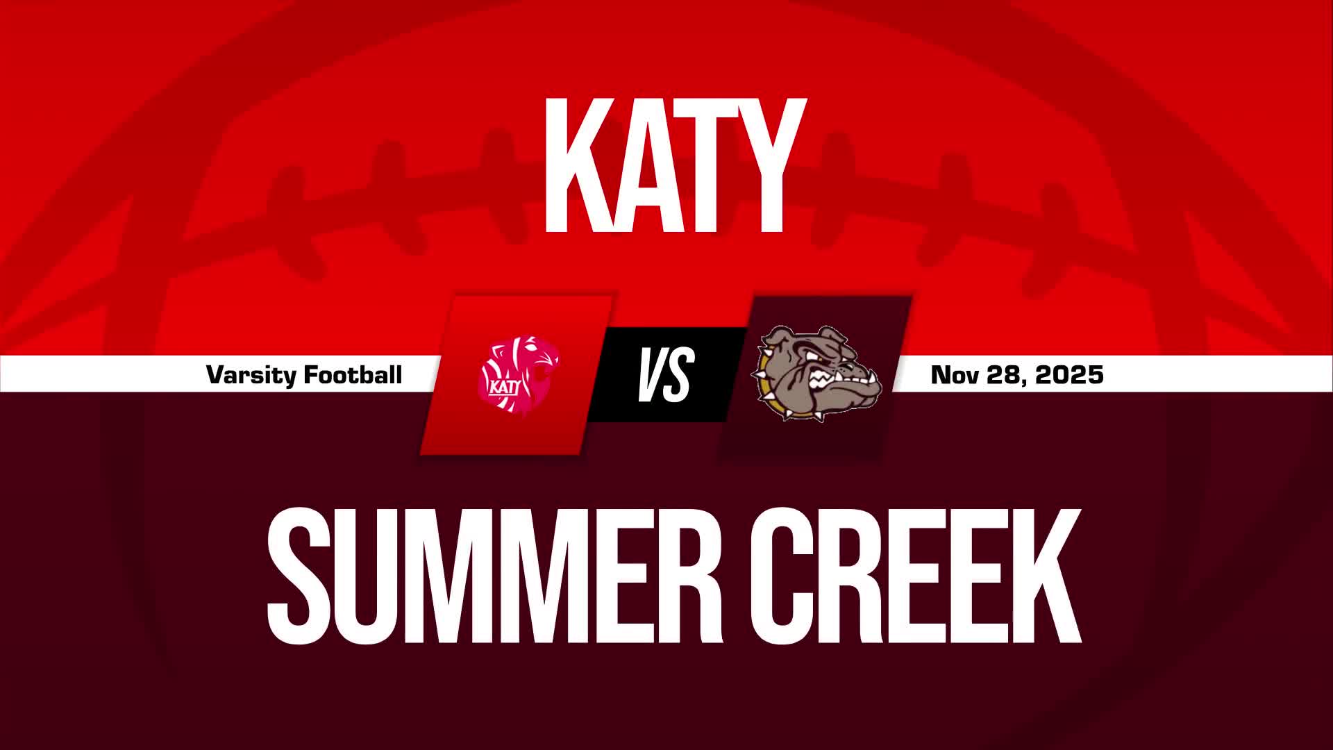 Football Game Preview: Summer Creek Bulldogs vs. King Panthers + How To Watch