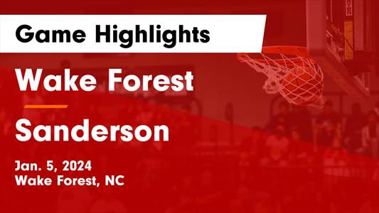 Sanderson vs. Wake Forest