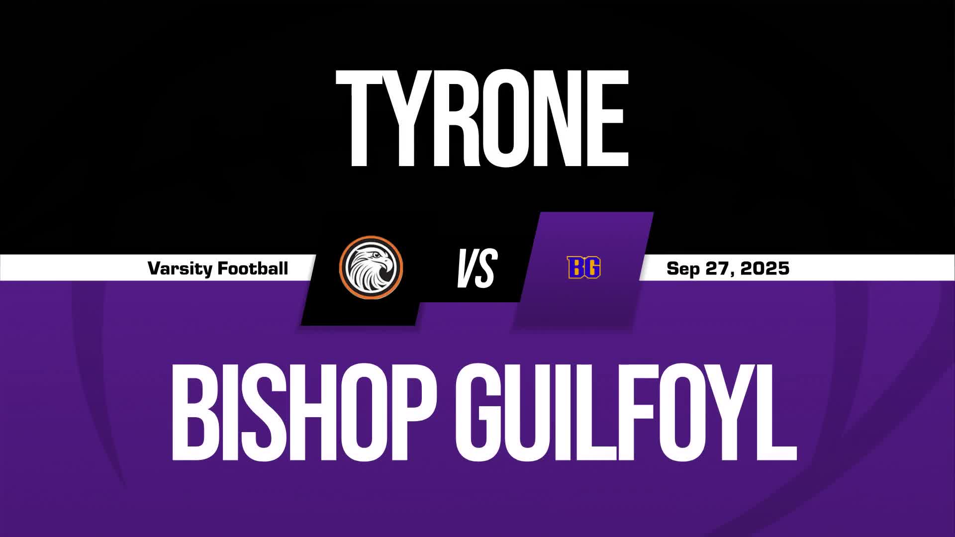 Football Game Preview: Tyrone Golden Eagles vs. Huntingdon Bearc