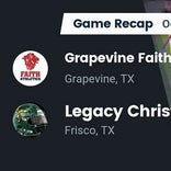 Football Game Recap: Bishop Dunne Falcons vs. Grapevine Faith Christian Lions