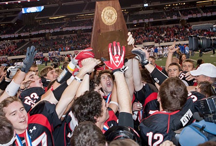 Lake Travis might not own the longest current streak for consecutive football titles, but it may be the most impressive run because of its Texas ties.