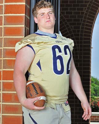 Michael Konrad is one of three returning starters on theoffensive line.