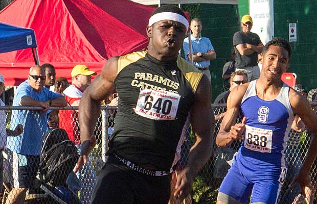 Peppers, who competes part-time as a sprinter, won gold medals in both the 100 and 200 meters at the Meet of Champions.