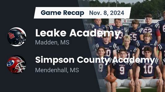 Football Recap: Simpson Academy Takes a Loss