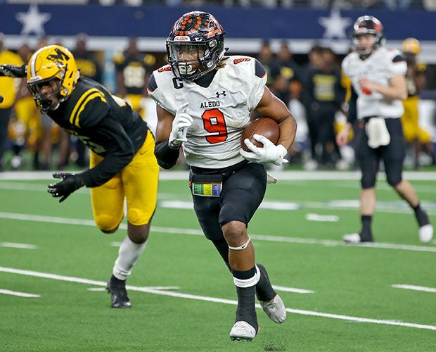 Aledo senior running back Jase McClellan rushed for 218 yards and two touchdowns.