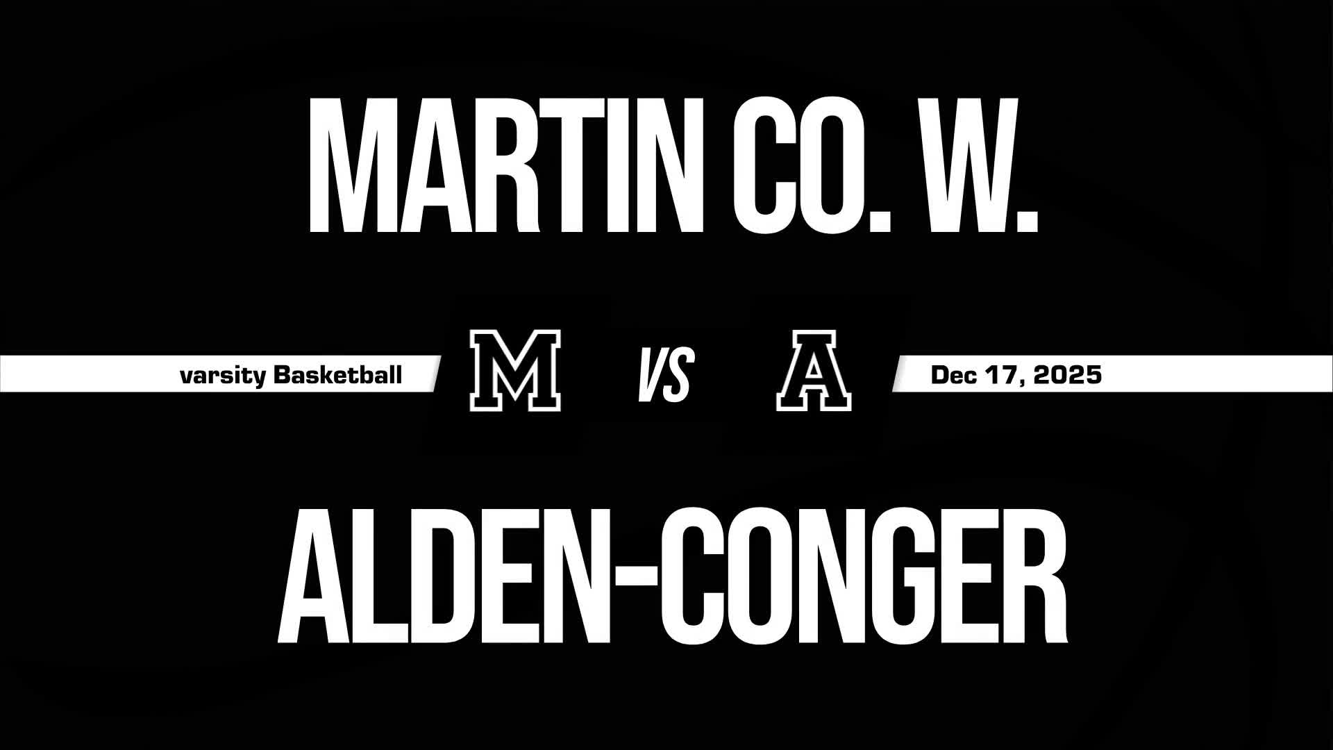 Basketball Recap: Martin County West Drops Season-High Score on Alden-Conger/Glenville-Emmons