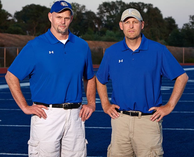 Head coaches Kris Richardson (left) and Troy Taylor