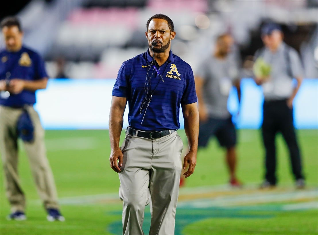 Head coach Roger Harriott