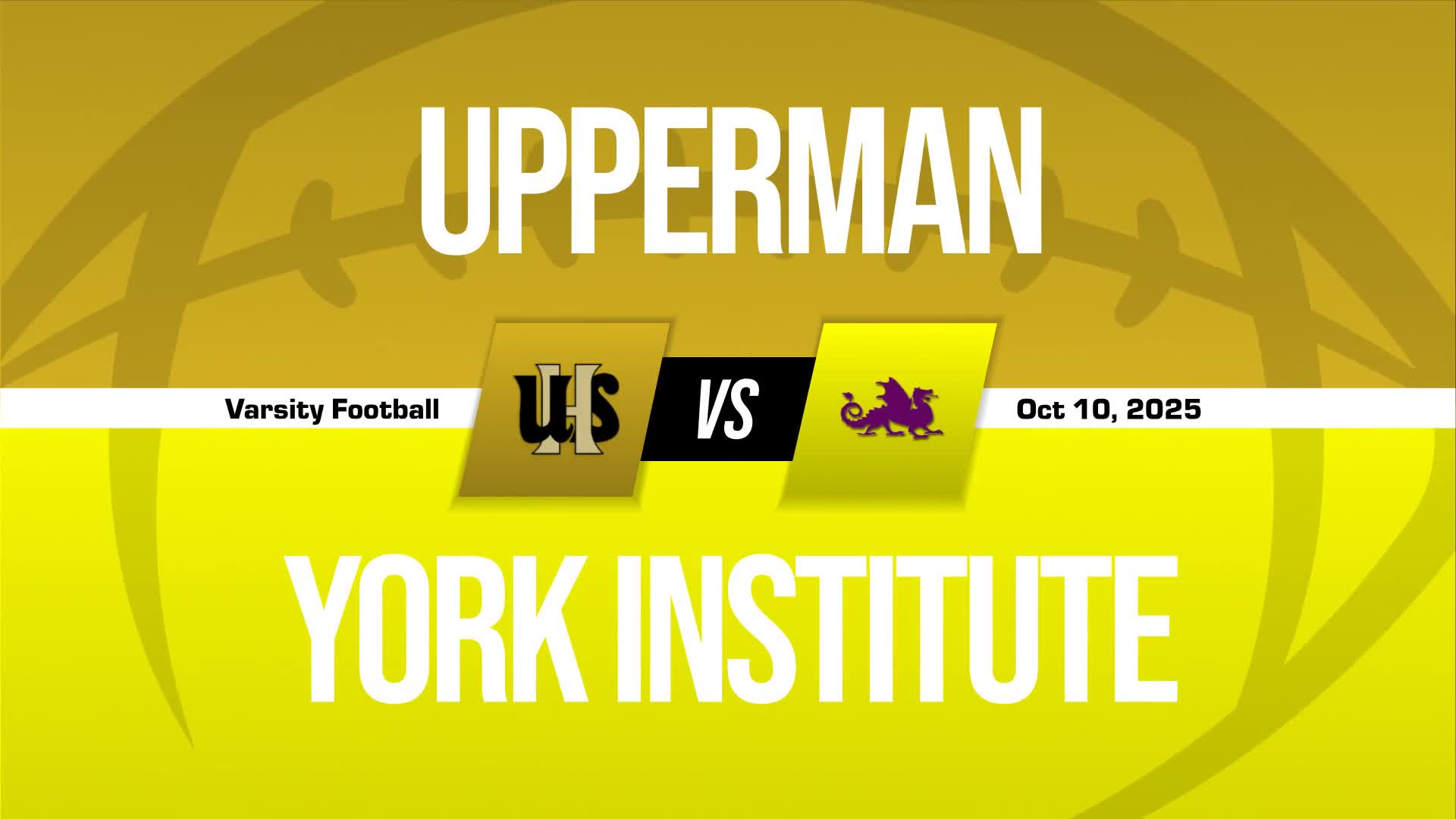 Bronzdon Chaffin Game Report: @ York Institute + How To Watch