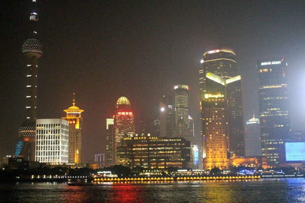 Night views of Shanghai.