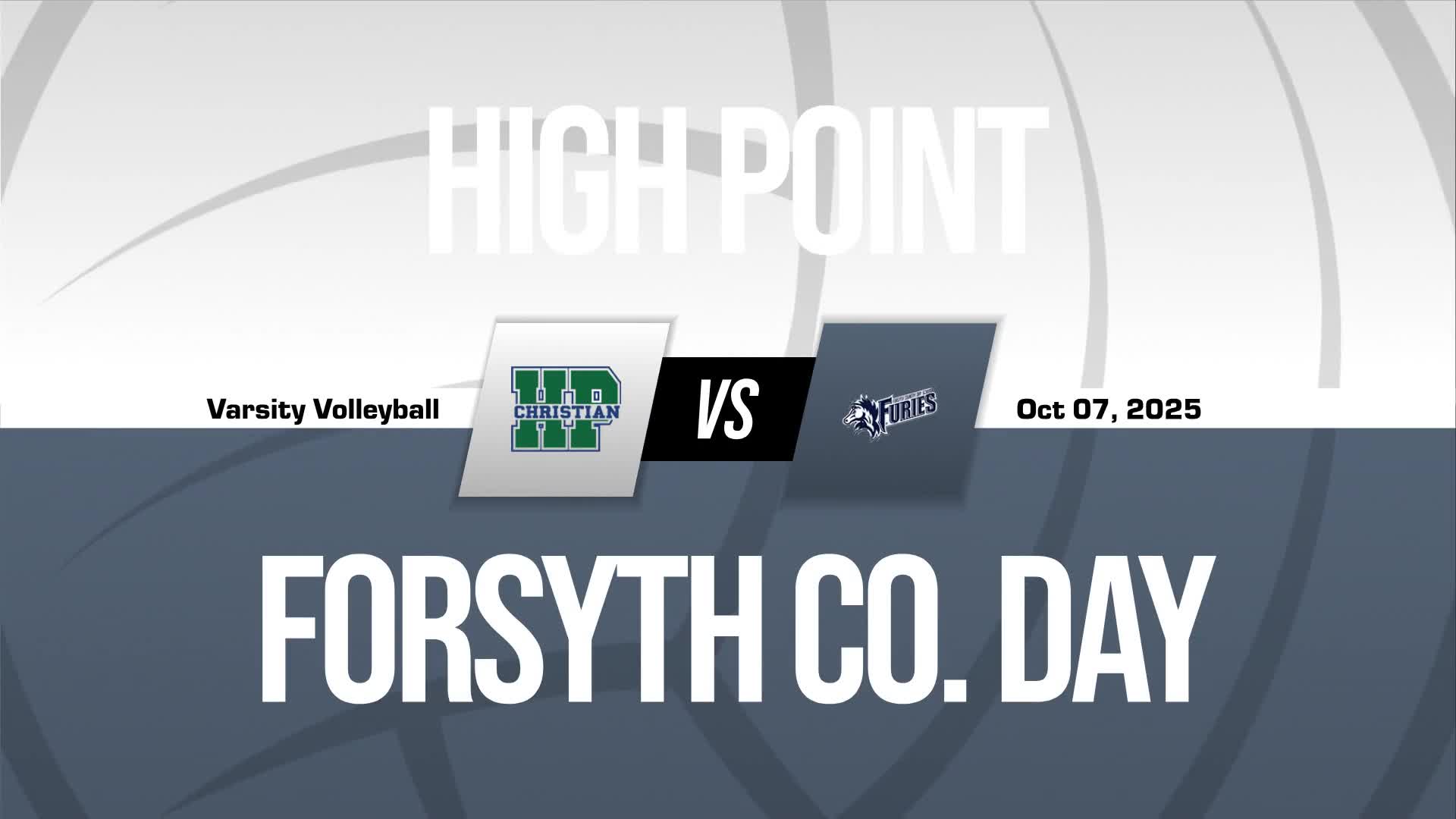 Volleyball Recap: High Point Christian Academy Wins Going Away Against Forsyth Country Day + How To Watch
