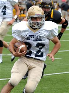 Gino Gillum scored twice for Cathedral.