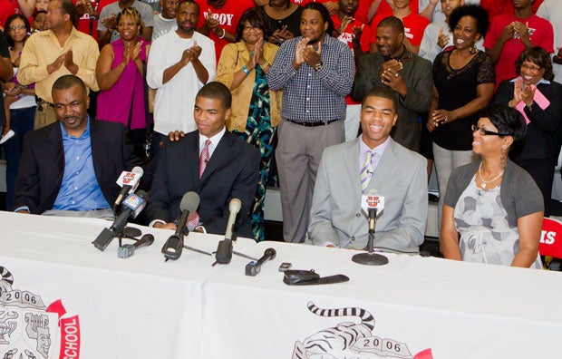 A week after identical twin stars Aaron (left) and Andrew Harrison committed to Kentucky, the Wildcats received a third Top 10 pledge in the Class of 2013 from Michigan guard/wing James Young.