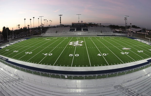 Bosco's Panish Family Stadium will be the site of Friday's showdown between high school football's top two teams.