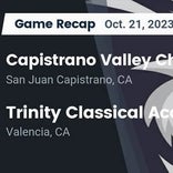 Capistrano Valley Christian pile up the points against Trinity Classical Academy