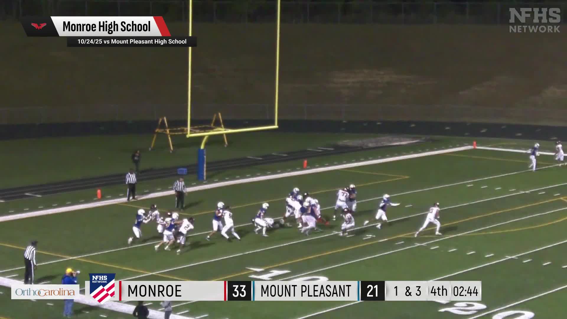 Football Recap: Make It Five in a Row for Monroe