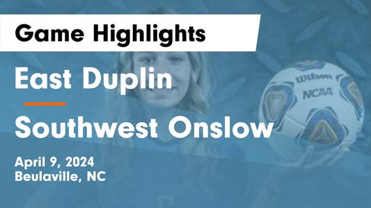 Soccer Game Preview: East Duplin Plays at Home