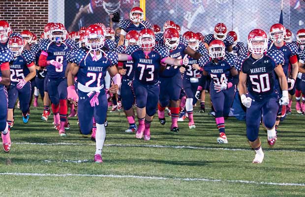 Manatee edged University in a battle of Florida powers.