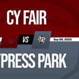 Football Recap: Cy-Fair Extends Road Winning Streak to Eight + How To Watch