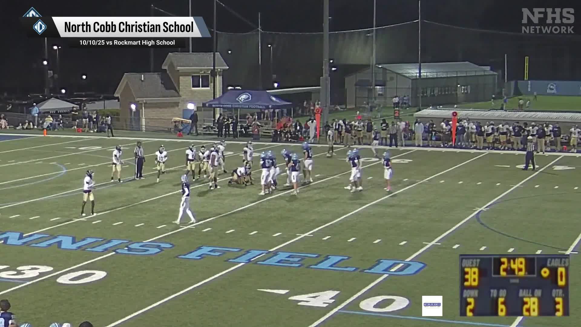 Football Recap: North Cobb Christian Falls Short of King's Ridge Christian in the Playoffs