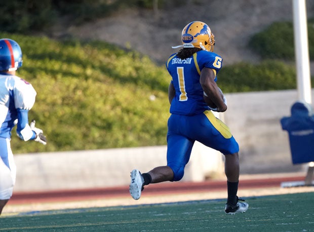 Though always grateful, Shaq Thompson left his high school career long behind.