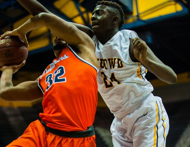 Raymond Hawkins (right), Bishop O'Dowd