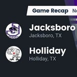 Lando Belcher leads Jacksboro to victory over Holliday