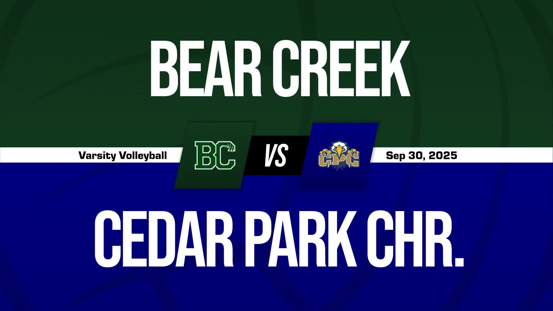 Volleyball Recap: Cedar Park Christian's  Victory  on Thursday E