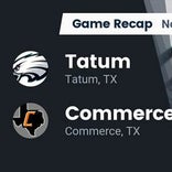 Football Game Recap: Commerce Tigers vs. Tatum Eagles