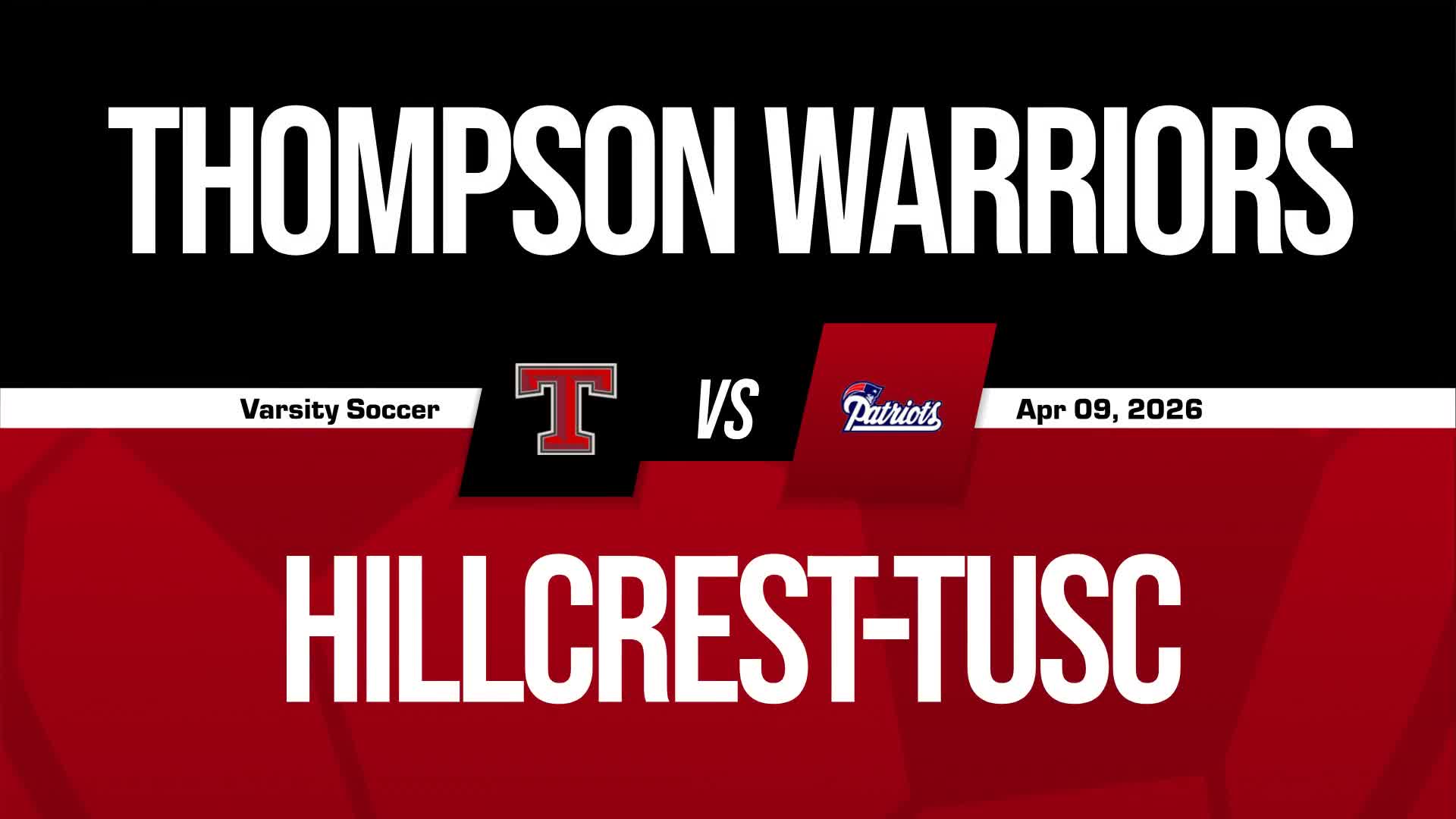 Soccer Recap: Thompson Wins Going Away Against Hillcrest + How To Watch