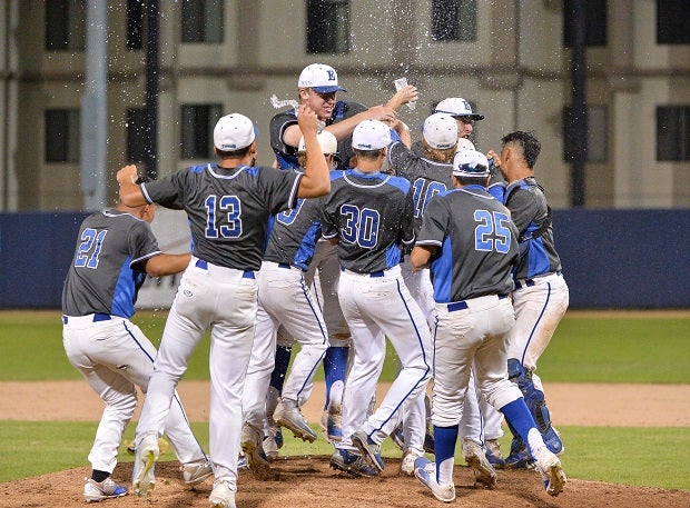 Eastlake celebrates its San Diego Section Open Division championship.