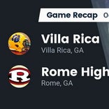 Football Game Preview: Villa Rica vs. Cass