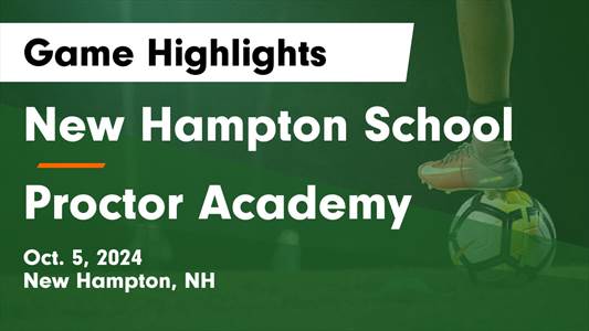 Soccer Recap: New Hampton School Find Success