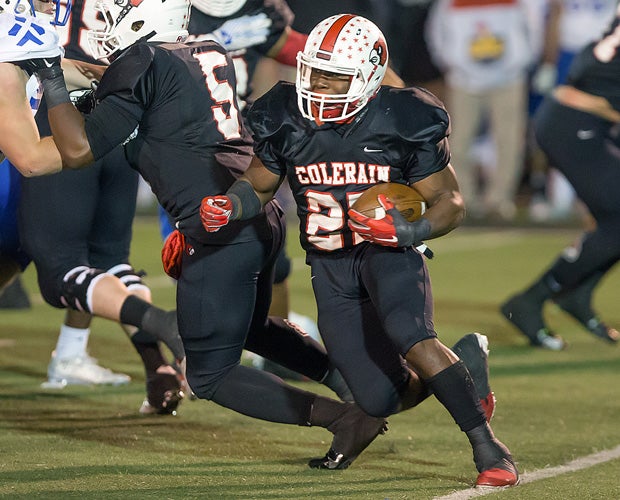 Colerain running back Monalo Caldwell scored his team's first touchdown.