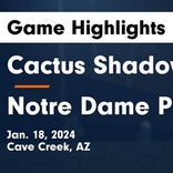 Cactus Shadows snaps four-game streak of wins at home