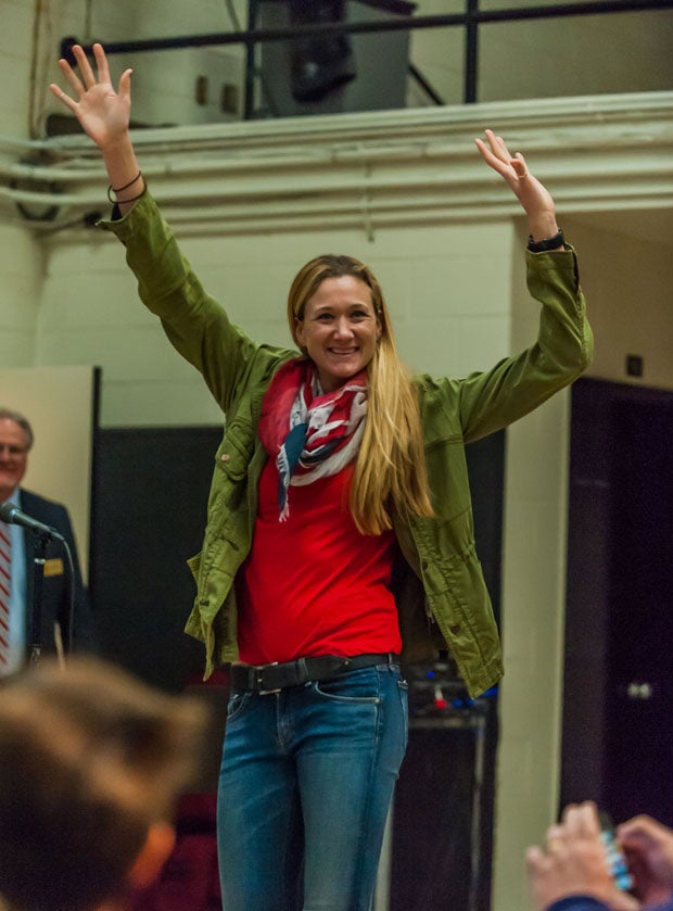 1996 Mitty graduate and four-time Olympic gold medalist Kerry Walsh-Jennings.
