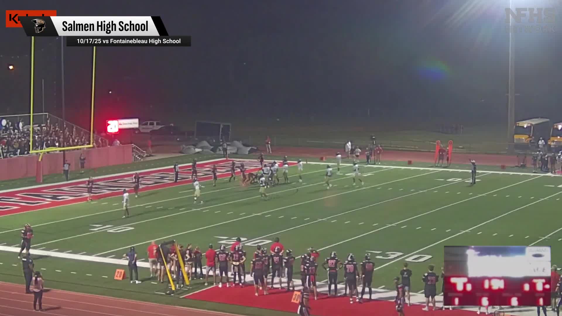 Football Recap: Tyree Burton Leads Salmen's Defense  on Friday