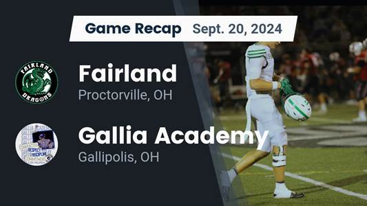 Football Recap: Gallia Academy Takes a Loss