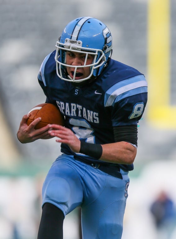 Lucas Faria of Sparta (N.J.) had the highest rushing attempts for the season with 60.