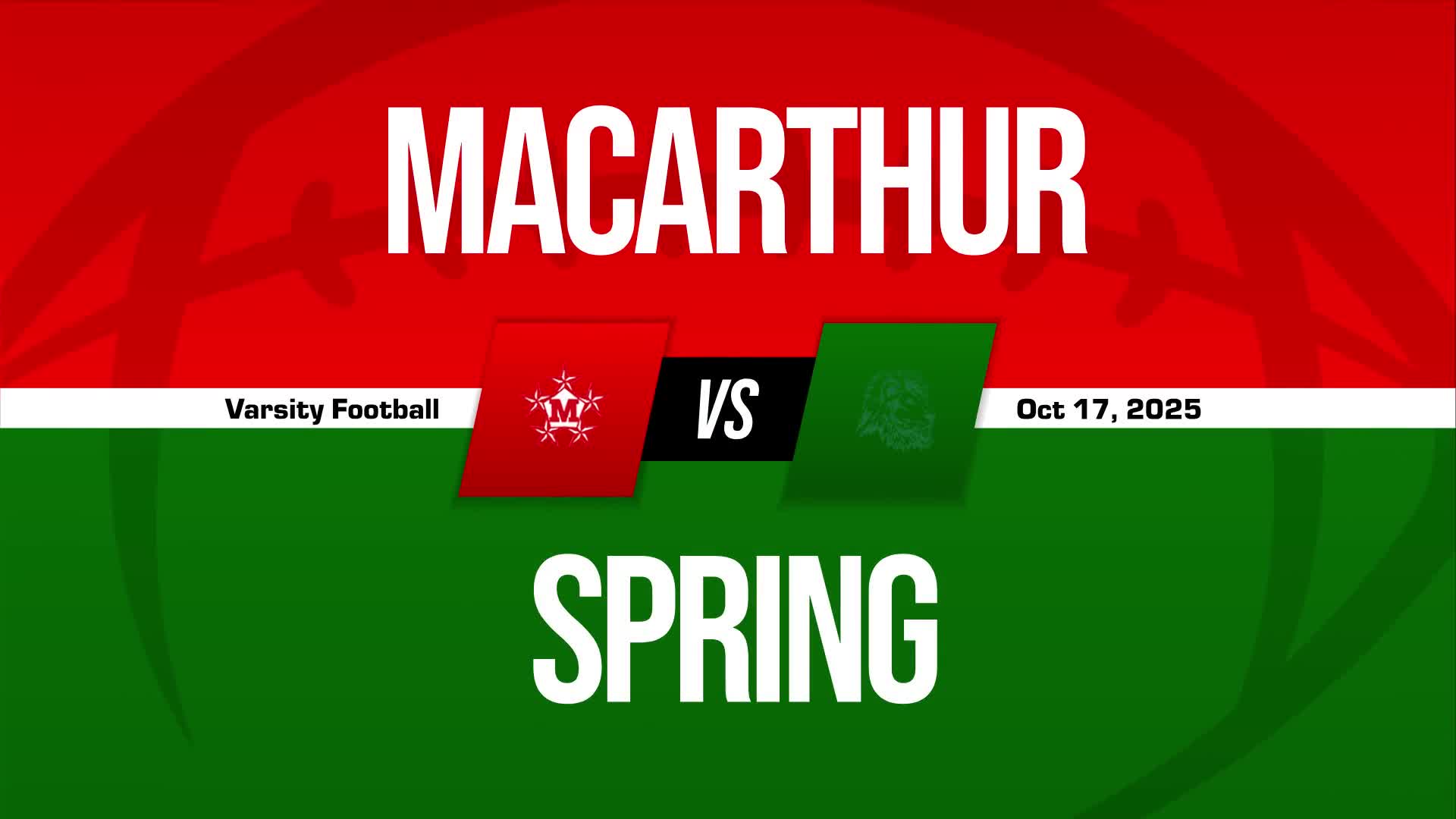 Football Game Preview: Spring Lions vs. Dekaney Wildcats + How To Watch