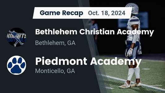 Football Recap: Make It Nine in a Row for Bethlehem Christian Academy