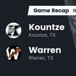 Football Game Recap: Warren Warriors vs. Kountze Lions