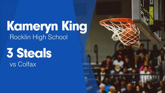Kameryn King Game Report: @ Davis Sr.