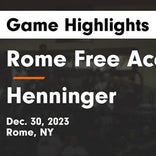 Basketball Game Recap: Henninger Black Knights vs. Rome Free Academy Black Knights