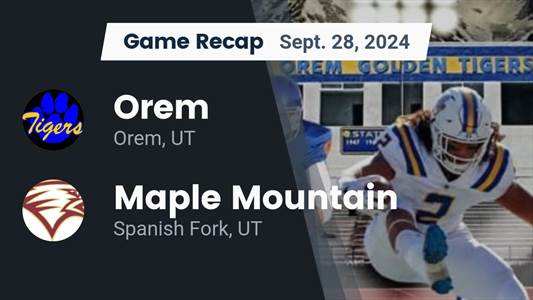 Football Game Preview: Orem Tigers vs. Timpview Thunderbirds