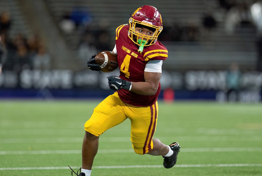 Junior running back J'Shaun Wilson is on pace for well over 2,000 yards this season while leading O'Dea's bid for a third consecutive state championship. (FILE PHOTO: Kim Kisslo)
