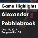 Pebblebrook vs. Alexander