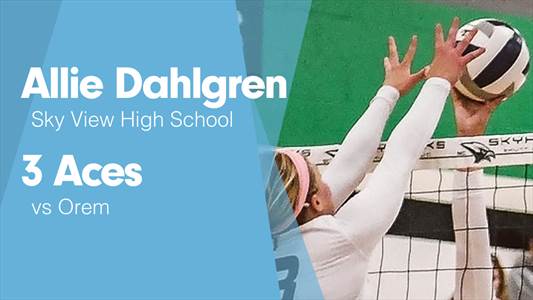 Allie Dahlgren Game Report: vs West Field