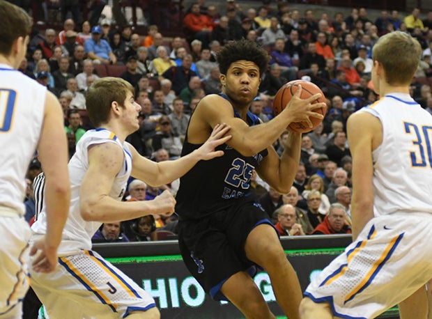 Lutheran East's Jordan Burge was named to the MP All-Tourney Team after scoring 29 points in two games.